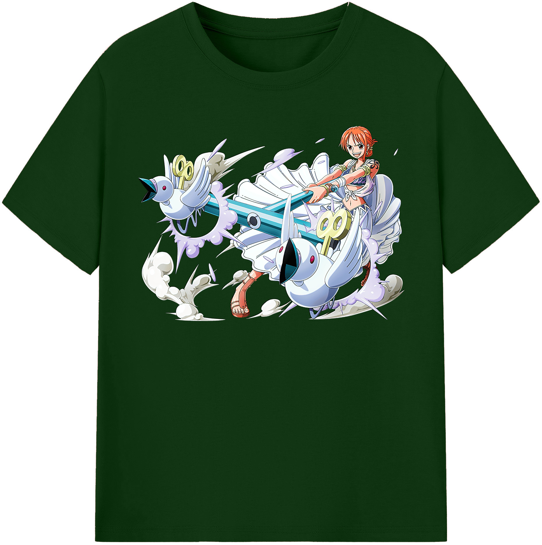 ワンピース ナミ ONE PIECE Nami 綿100％半袖Tシャツ（フロントプリント）